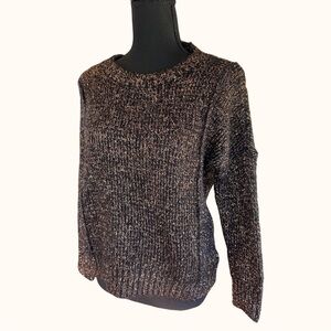 Jennifer Lopez black and gold sweater • size XS
